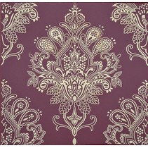 Fabresa Paisley Decor Rojo Burdeos